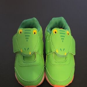 Green Alligator reebok leather  Kids Shoes